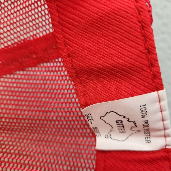 Vintage Trucker Hat Snapback Cap Sydney Australia Red White Rope Mesh Foam 80s - Picture 7 of 8